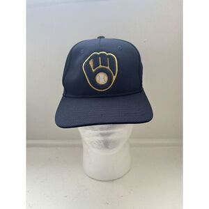Milwaukee Brewers Blue Baseball Cap OC Sports Team MLB Adjustable Hat Youth NWOT
